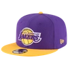 New Era Mens Los Angeles Lakers  Lakers Qr 2t T/c Snapback In Purple/yellow