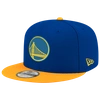New Era Golden State Warriors Basic 2-tone 59fifty Cap In Royal/gold