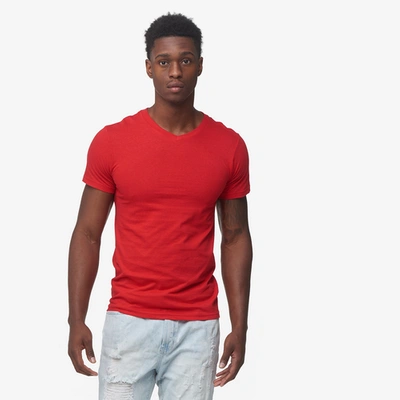 Csg Basic V-neck Short Sleeve T-shirt In Red Alert