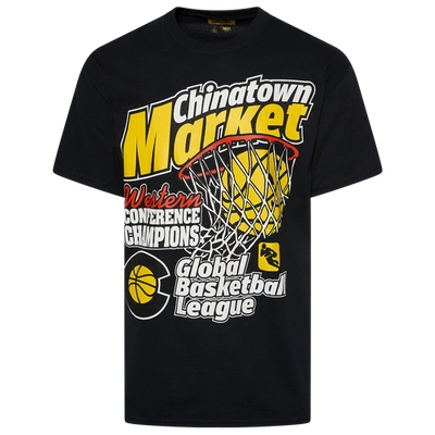 Chinatown Market Mens  Western Conference Champion T-shirt In Black/yellow
