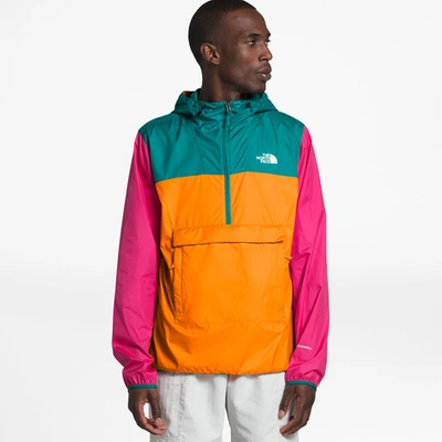 The North Face Fanorak In Flame Orange/fanfare Green/mr Pink