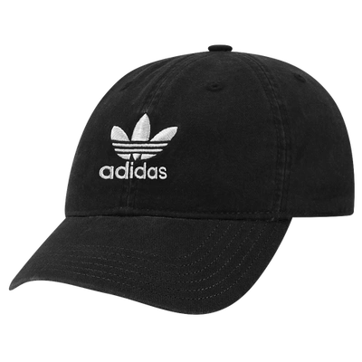 Adidas Originals Mens  Washed Relaxed Strapback In Black/white