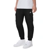 Nike Sportswear Club Tapered Cotton-blend Jersey Sweatpants In Black/white