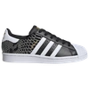 Adidas Originals Womens  Superstar In Black/white/gold Metallic