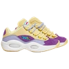 Reebok Men's Bbc Question Low Basketball Shoes In Yellow/purple