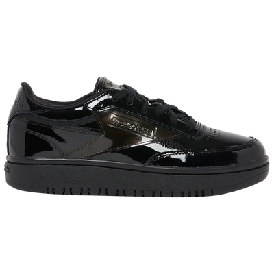 Reebok Womens  Cardi Coated Club C Double In Black/black
