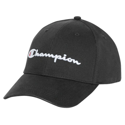 Champion Classic Twill Script Hat In Black