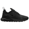 Nike Air Max 270 Ah8050-005 Men's Triple Black Athletic Running Shoes Cg857 In Black/black/black