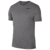 Nike Breathe Men's Short-sleeve Training Top (charcoal Heather) - Clearance Sale In Gunsmoke/black