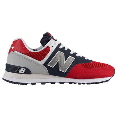 New Balance 574 In Team Red/pigment/gray