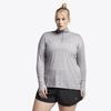 Nike Element Long Sleeve Running Top In Gunsmoke/atmosphere Grey/heather