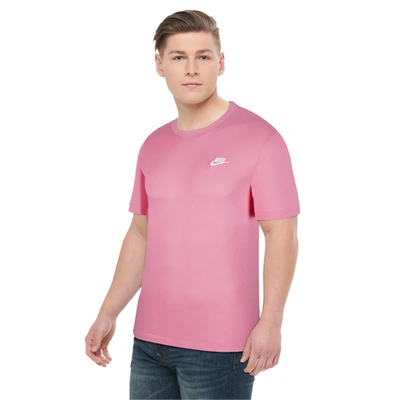 Nike Embroidered Futura T-shirt In Pinksicle/white