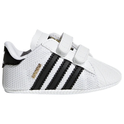 Adidas Originals Kids' Adidas Superstar Crib Sneakers Bd8000 In White/black/white