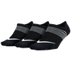 Nike Everyday Plus Lightweight Women's Training Footie Socks In Black/white