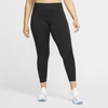 Nike One Mid-rise Leggings In Black/white
