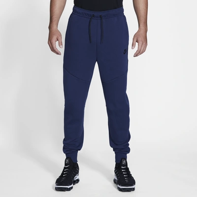 Nike Sportswear Slim Fit Tech Fleece Jogger Pants In Midnight Navy/black