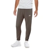 Nike Men's Sportswear Club Fleece Joggers In Olive Grey/olive Grey/white