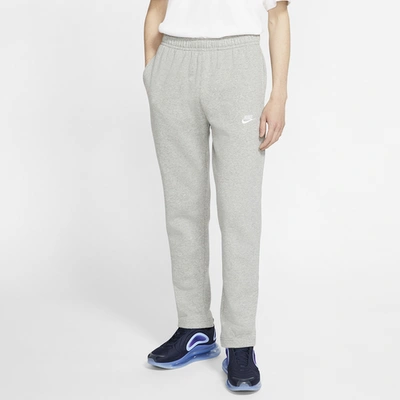 Nike Men's  Sportswear Club Fleece Pants In Dark Grey Heather/white