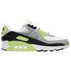 Nike White & Grey Air Max 90 Sneakers In White/particle Grey/black