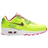 Nike Girls' Air Max 90 Low Top Sneakers - Toddler, Little Kid In Volt/multi/fire Pink