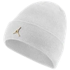 Jordan Metal Jumpman Cuffed Beanie In White/metallic Gold