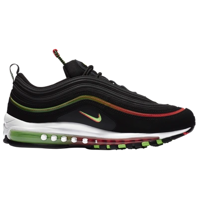 Nike Mens  Air Max '97 In Black/green Strike/flash Crimson