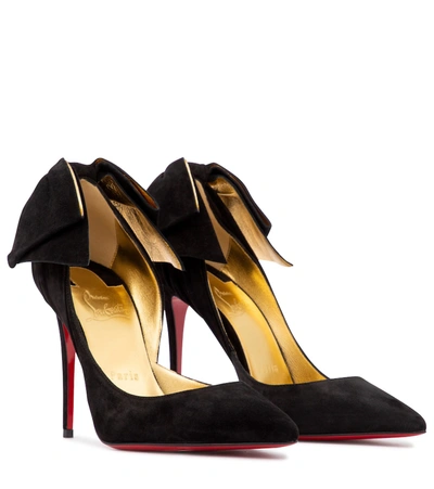 Christian Louboutin Mytheresa独家发售 - Rabakate 100绒面革高跟鞋 In Black