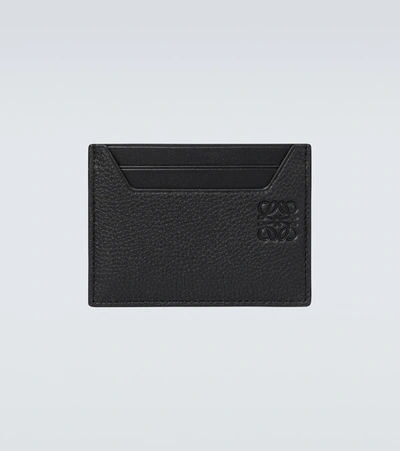 Loewe Plain Wallet In Black Leather