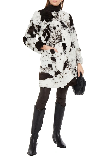 Missoni Reversible Shearling And Checked Wool-blend Coat In Off-white