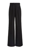 GABRIELA HEARST VARGAS BELTED CASHMERE PLEATED WIDE-LEG TROUSERS