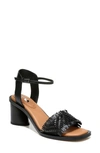 Sarto By Franco Sarto Razia Block Heel Sandal In Black Leather