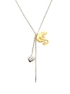 WOUTERS & HENDRIX DRAGON, HEART AND PIN PENDANT NECKLACE