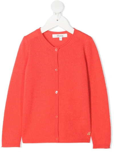 Bonpoint Babies' Button-down Cardigan In Orange