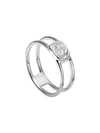 GUCCI STERLING SILVER INTERLOCKING G RING