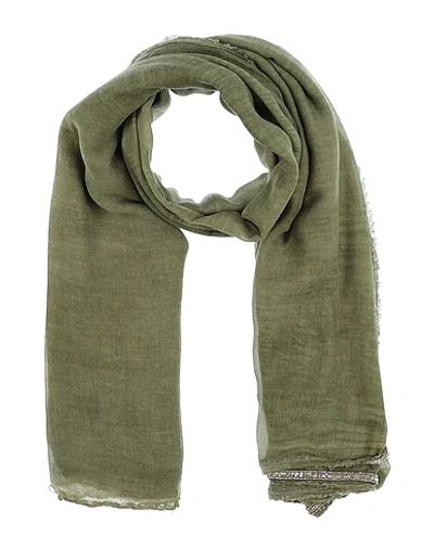 813 Ottotredici Scarves In Military Green