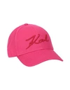 Karl Lagerfeld Hat In Fuchsia