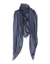 Ferragamo Square Scarf In Dark Blue