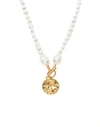 TAOLEI TAOLEI WOMAN NECKLACE WHITE SIZE - 18KT GOLD-PLATED, PLASTIC,50239307SO 1