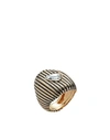 ACCHITTO ACCHITTO COR WOMAN RING GOLD SIZE L BRASS, 18KT GOLD-PLATED, SWAROVSKI CRYSTAL, ENAMEL,50245540WQ 6