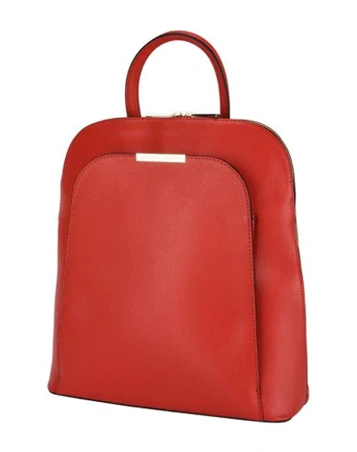 Tuscany Leather Backpack & Fanny Pack In Red