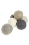 Five Two By Food52 Pack Of 6 Wool Dryer Balls In Grey