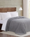Brooklyn Loom Marshmallow Sherpa King Blanket Bedding In Grey