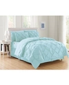 Elegant Comfort Pintuck 8-pc. Comforter Set, Full/queen In Aqua