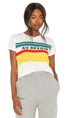 Mother Goodie Goodie Short-sleeve Boxy Cotton Tee In Au Revoir