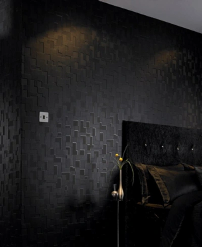 Graham & Brown Checker Wallpaper In Black