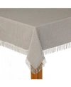 Lintex Homespun Grey 100% Cotton Tablecloth 60"x102" In Grey