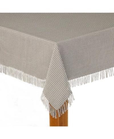Lintex Homespun Grey 100% Cotton Tablecloth 60"x102"