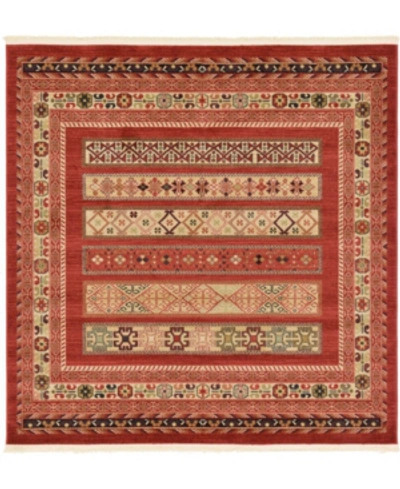 Bridgeport Home Ojas Oja4 Rust Red 6' X 6' Square Area Rug