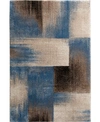 Portland Textiles Closeout!  Urban Exposure Flame Blue 5' X 7'6" Area Rug In Blue