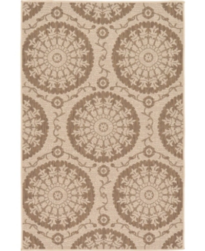 Bridgeport Home Outdoor Pashio Pas5 3' 3" X 5' Area Rug In Brown